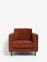 Soft Rust Brown Houghton Slim Arm Chair - Image 2 of 9