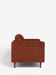 Soft Rust Brown Houghton Slim Arm Chair - Image 6 of 9