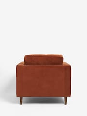Soft Rust Brown Houghton Slim Arm Chair - Image 7 of 9