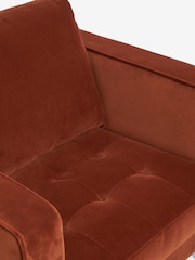 Soft Rust Brown Houghton Slim Arm Chair - Image 8 of 9