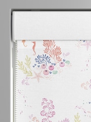Sara Miller White 100% Cotton Underwater Made to Measure Roman Blind - Image 3 of 5