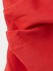 Mango Red One Shoulder Asymmetric Top - Image 7 of 7