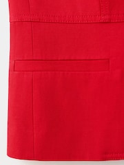 Mango Red Round Neck Denim Waistcoat - Image 7 of 7