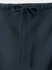 Mango Blue Tie Waist Maxi Skirt With Side Slit Detail - Image 6 of 7
