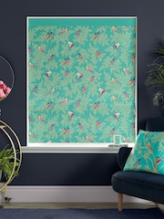Sara Miller Green 100% Cotton Birds Made to Measure Roman Blind - Image 5 of 6