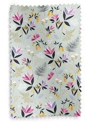 Sara Miller Duck Egg 100% Cotton Orchard Floral Made to Measure Roman Blind - Image 6 of 6