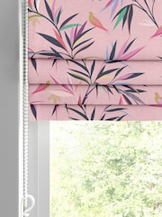 Sara Miller Soft Pink 100% Cotton Made to Measure Roman Blind - Image 2 of 6