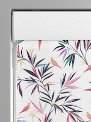 Sara Miller White 100% Cotton Bamboo Made to Measure Roman Blind - Image 3 of 6