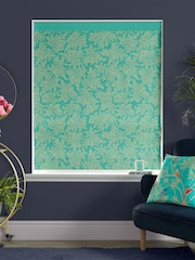 Sara Miller Green 100% Cotton Little Leaves Made to Measure Roman Blind - Image 5 of 6