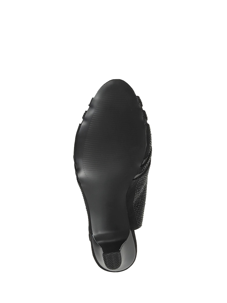 Pavers Black Pavers Black Slingback Evening Heels - Image 5 of 5