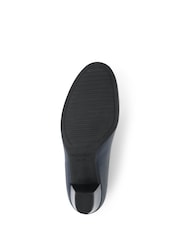 Pavers Navy Blue Heeled Court Shoes - Image 6 of 6