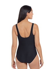 Zoggs Black Sandon Scoopback Swimsuits With Fixed Foam Cups And Tummy Control - Image 6 of 8