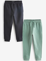 Navy/Mineral Slim Fit Joggers 2 Pack (3-16yrs) - Image 1 of 3