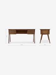 MADE.COM Dark Stain Oak Jenson Desk - Image 4 of 4