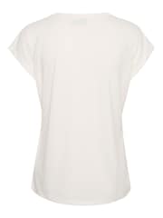 Kaffe  Lise V-Neck Short Sleeve T-Shirt - Image 6 of 6