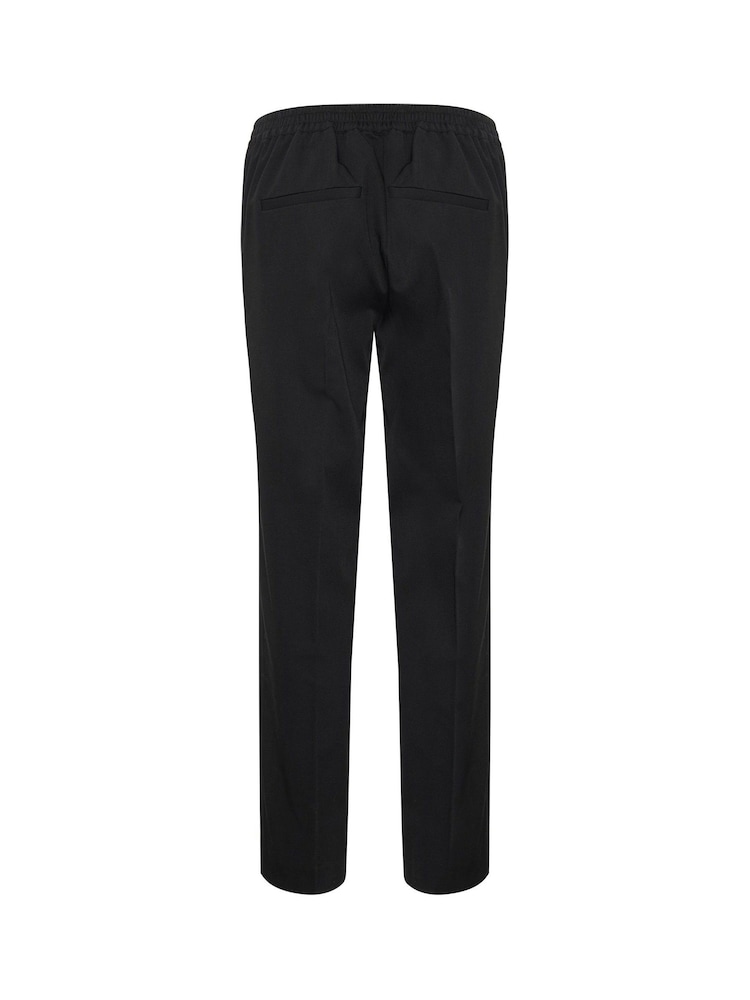 Kaffe Sakura Elastic Waist Black Trousers - Image 5 of 5