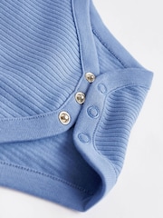 Blue Baby Short Sleeve Bodysuits 5 Pack - Image 6 of 6