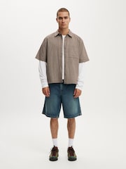Cotton On Brown Darcy Short Sleeve Shirt - Image 5 of 7