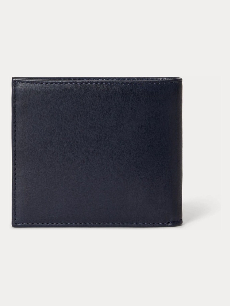 Polo Ralph Lauren Leather Seasonal Bear Medium Billford Wallet - Imagen 2 de 4