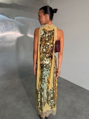Never Fully Dressed Gold Sequin Lily Top - Image 2 of 4