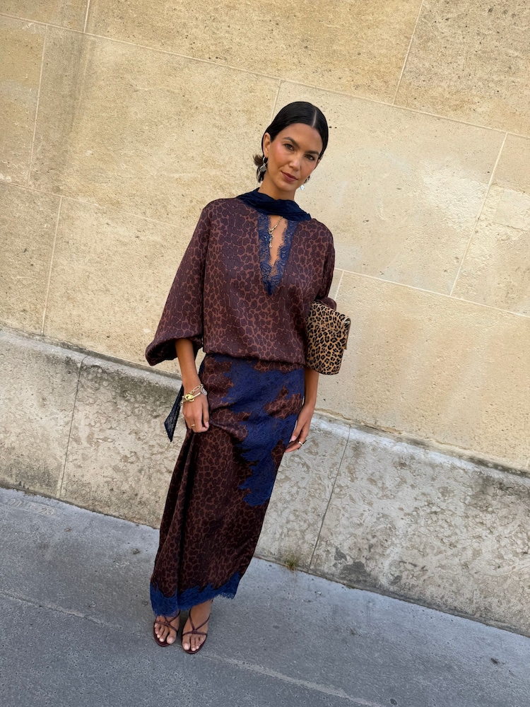 never fully dressed brown and blue skirt Buy Brown/Blue Leopard Print Maeva Midi from Next Belgium featuring hand drawn suns