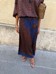 Never Fully Dressed Brown Dark Leopard Lily Skirt - Image 4 of 4