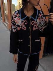 Never Fully Dressed Embroidered Paisley Cardigan - Bild 4 von 4
