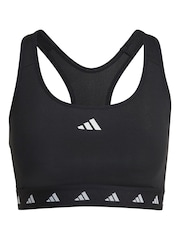 črna - adidas nedrček s srednjo oporo  Techfit - Slika 5 iz 6
