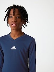 adidas Blue Team Base T-Shirt - Image 3 of 10