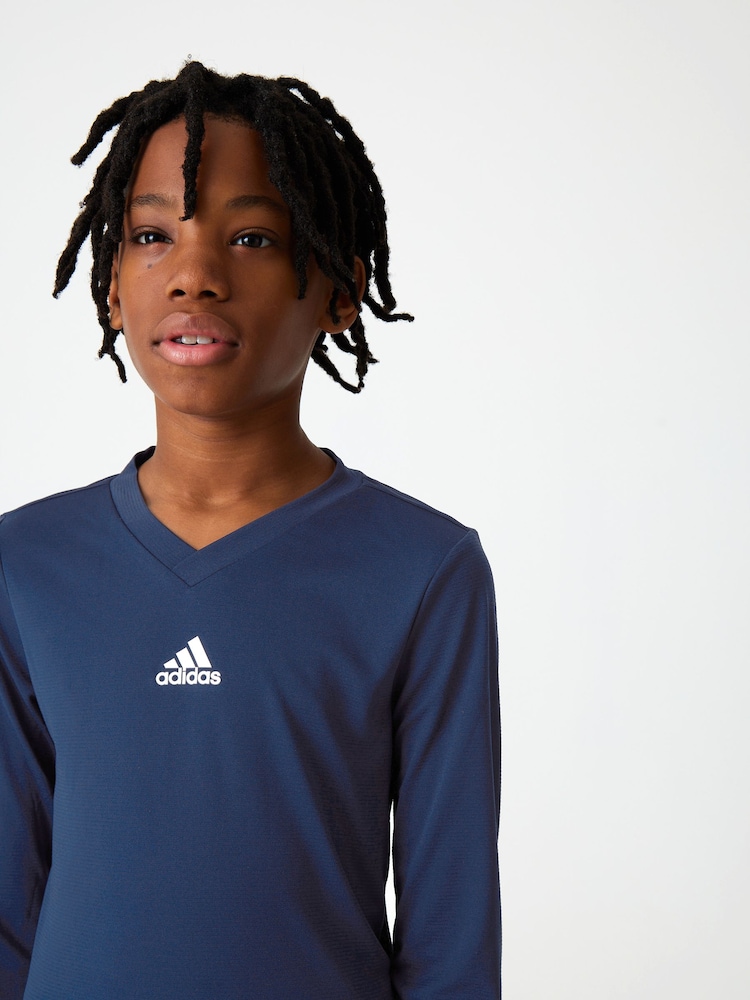 adidas Blue Team Base T-Shirt - Image 3 of 10
