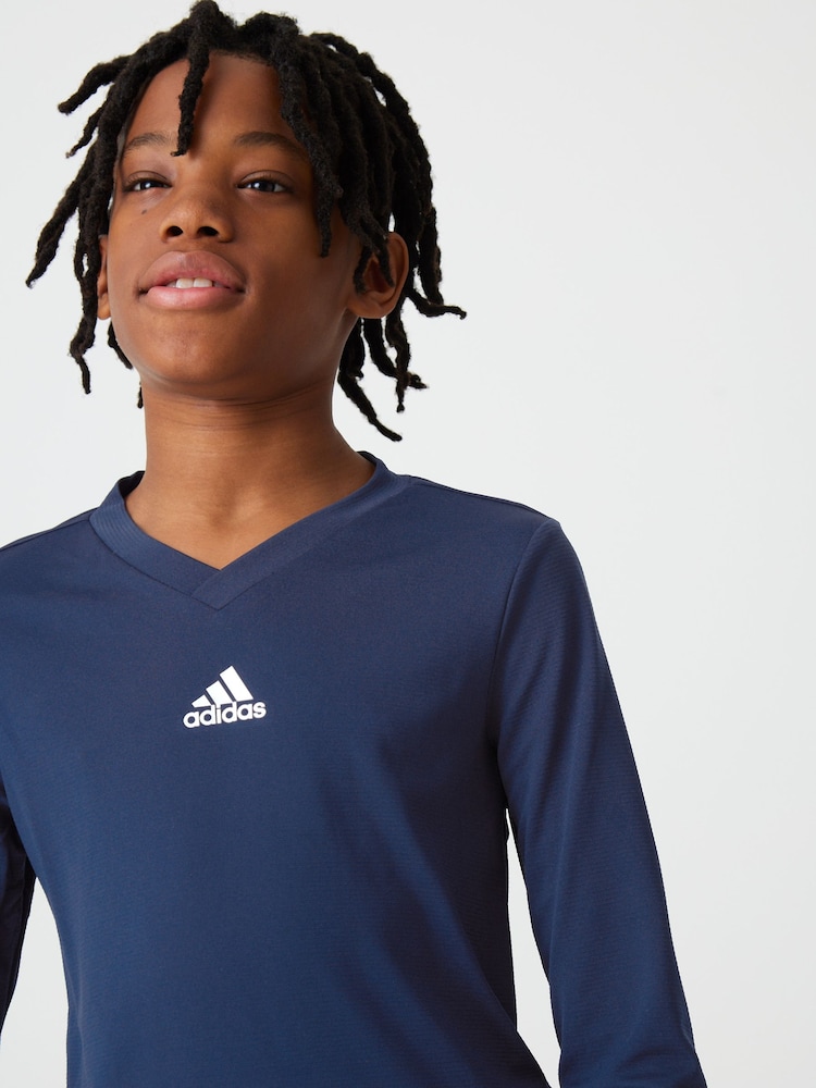 adidas Blue Team Base T-Shirt - Image 4 of 10