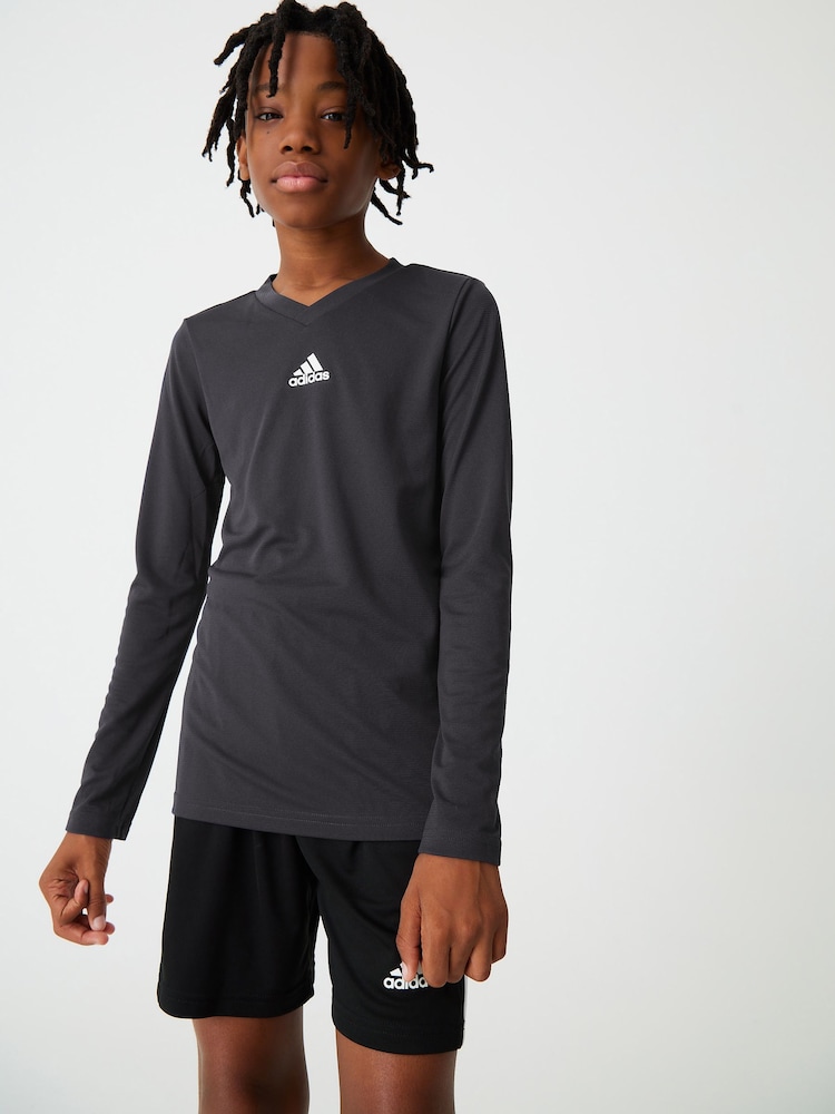 adidas Black Team Base T-Shirt - Image 1 of 6