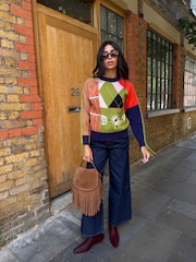 Never Fully Dressed Blue Splice Bonita Jumper - Image 2 of 5