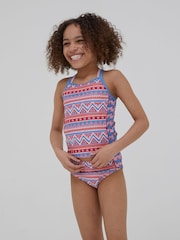 FatFace Pink Aztec Tankini Set - Image 1 of 4