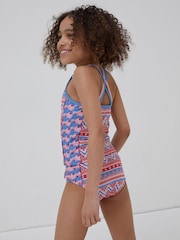 FatFace Pink Aztec Tankini Set - Image 2 of 4