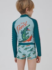 FatFace Carter Crocodile Trunks - Изображение 2 из 4