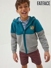 FatFace Colourblock Zip Hoodie - Изображение 1 из 4