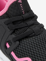 Schwarz und Pink - Elastischer Sportschuh mit Schnürung - Bild 5 von 5