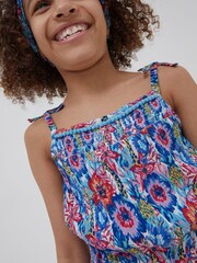 FatFace Pink Tropical Print Jumpsuit - Image 3 of 4