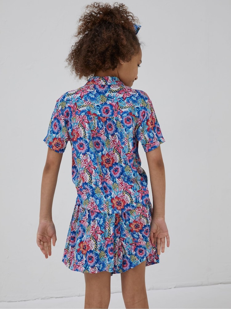 FatFace Pink Tropical Print Shirt - Image 2 of 4