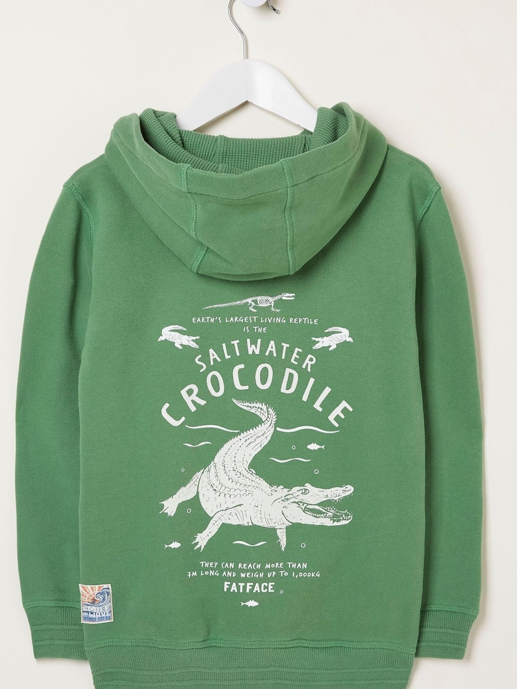 FatFace Saltwater Croc Zip Hoodie - Изображение 5 из 5