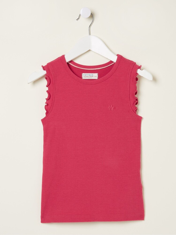 FatFace Blue Rib Jersey Vests 3 Packs - Image 3 of 4