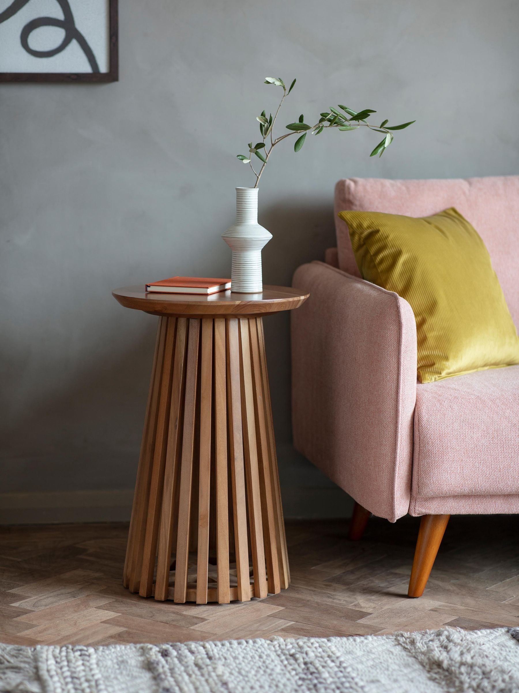 Buy Gallery Home Natural Benton Slatted Side Table from the Next