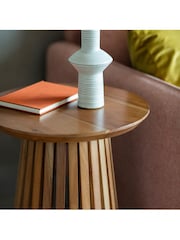 Gallery Home Natural Benton Slatted Side Table - Image 2 of 3