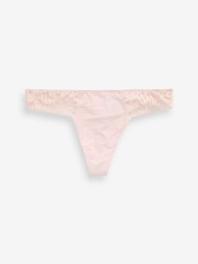 Calvin Klein Pink Ultra Comfort Lace Thong - Image 5 of 5