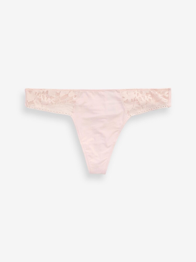 Calvin Klein Pink Ultra Comfort Lace Thong - Image 5 of 5