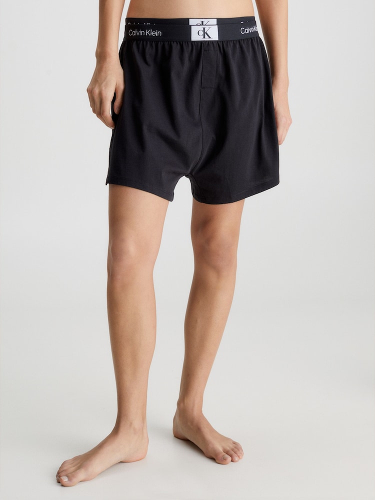 Calvin Klein Black Sleep Shorts - Image 1 of 5