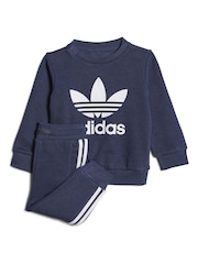 adidas Originals Baby Set mit Sweatshirt mit Rundhalsausschnitt, Blau - Bild 1 von 4