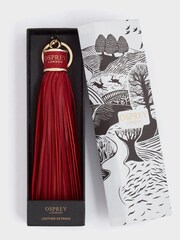 OSPREY LONDON Red The Dita Leather Tassel Keyrings - Image 3 of 3