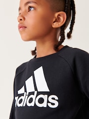 adidas Black Sportswear Essentials Logo French Terry Jogger Set - Image 4 of 12